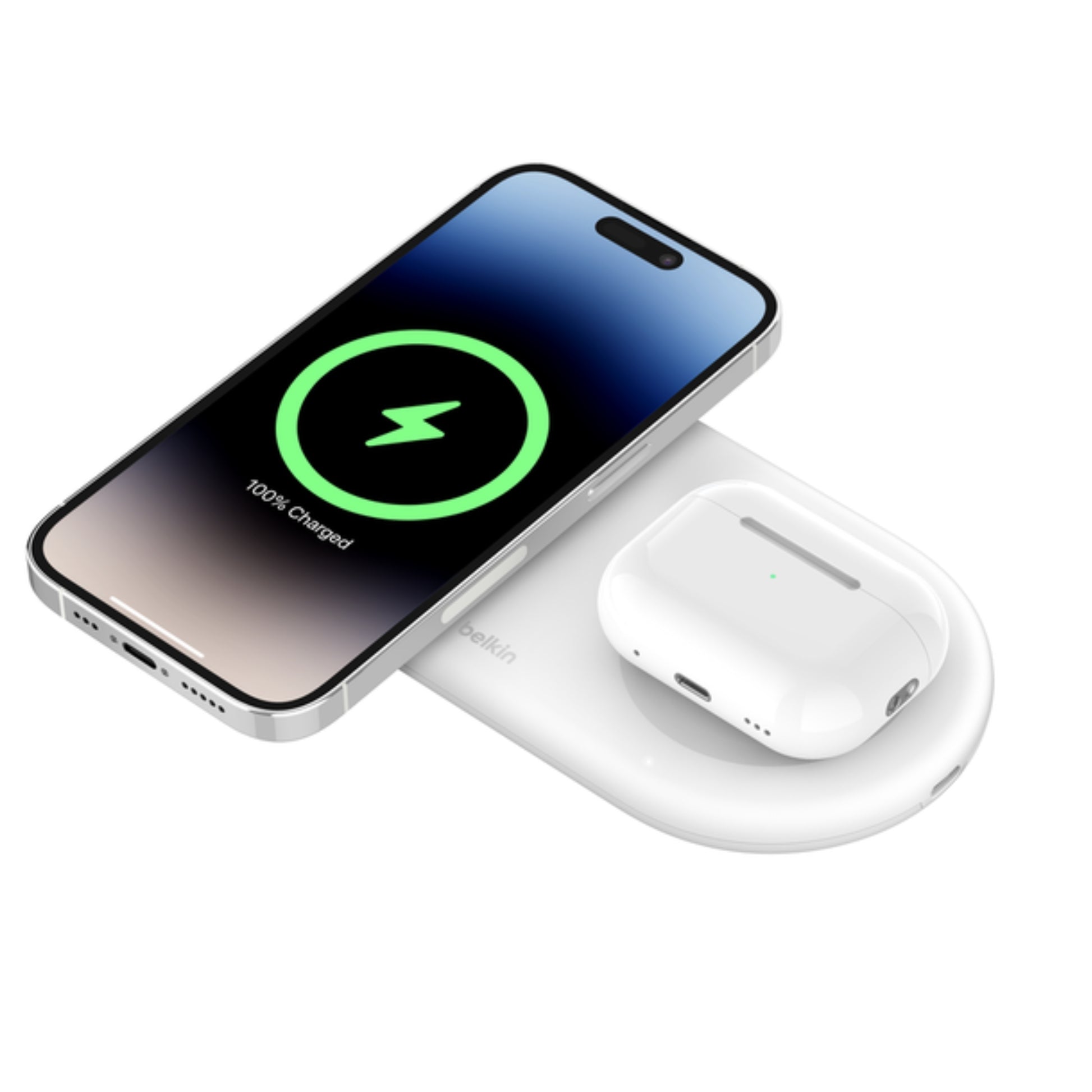 משטח טעינה BoostCharge 2in1 Qi2/MagSafe 15W