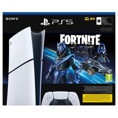 Sony PS5 Slim Console Digital - Fortnite Cobalt Star Bundle