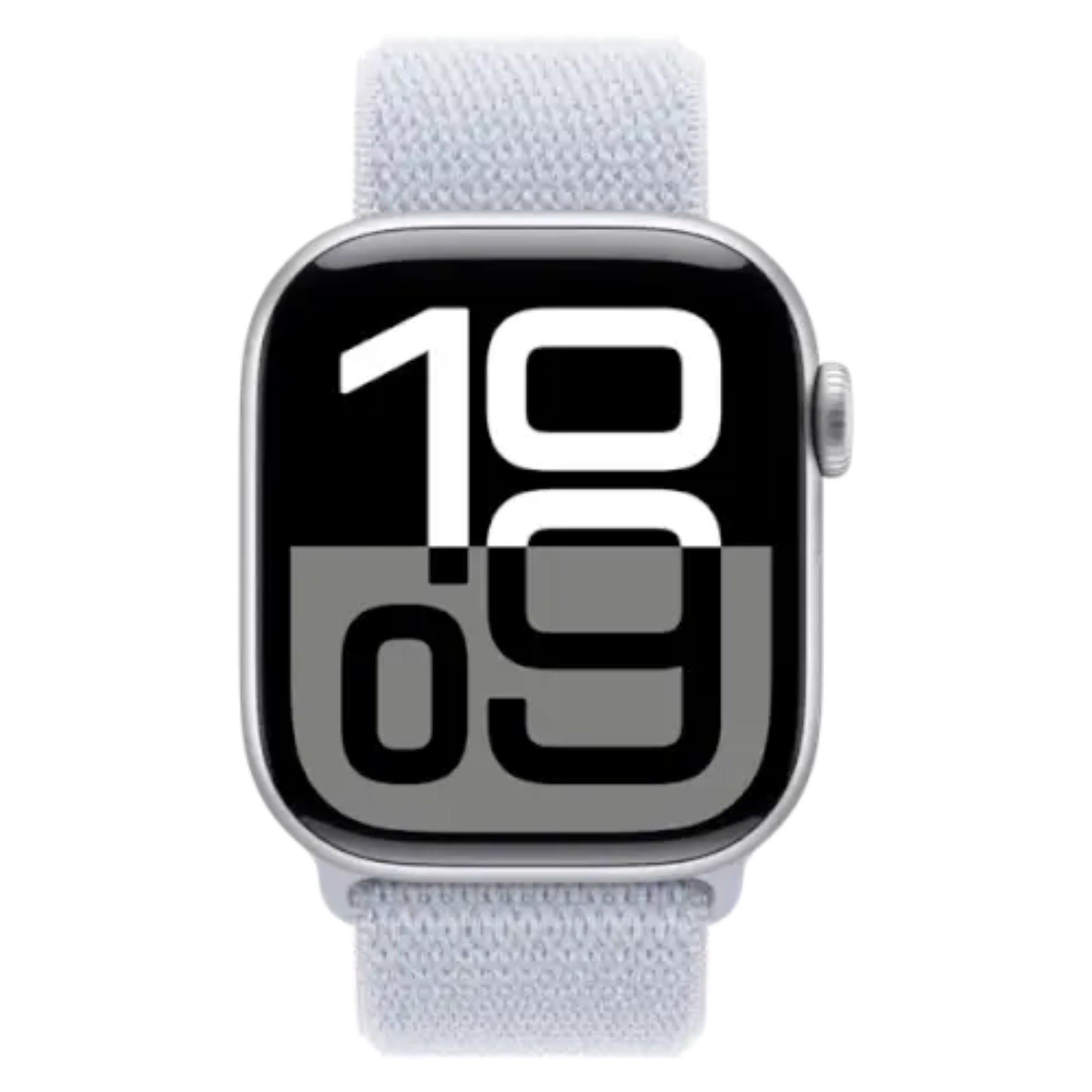 שעון חכם Apple Watch Series 10 GPS  גוף אלומיניום Silver 42MM רצועת ספורט LOOP צבע Blue Cloud