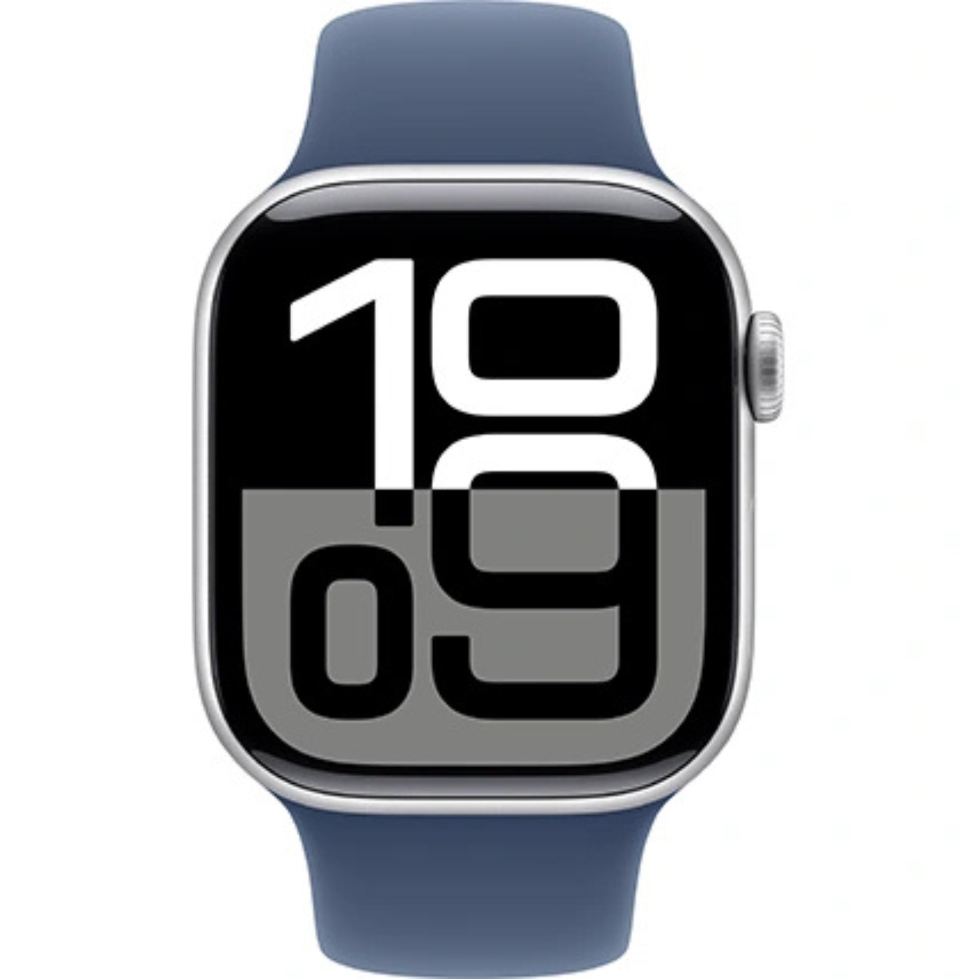 שעון חכם Apple Watch Series 10 GPS+Cell גוף אלומיניום 42mm Silver רצועת ספורט S/M צבע Denim