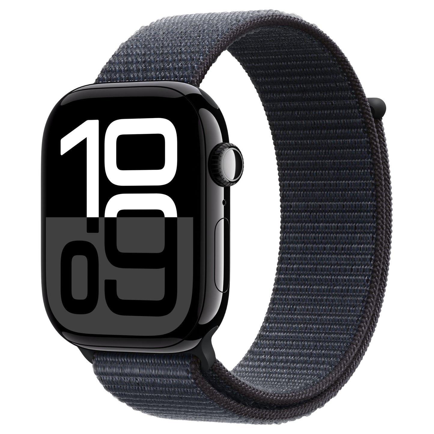 שעון חכם Apple Watch Series 10 Gps+Cell 42mm גוף אלומיניום Jet Black רצועת ספורט Loop צבע Ink