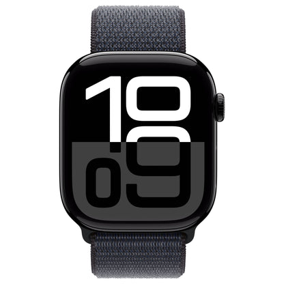שעון חכם Apple Watch Series 10 Gps+Cell 46mm גוף אלומיניום Jet Black רצועת ספורט Loop צבע Ink