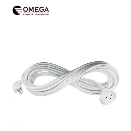 כבל חשמל מאריך Omega באורך 2 מטר הוא פתרון איכותי ובטיחותי להארכת טווח ההזנה של מכשירי חשמל בסביבה ביתית או משרדית, המותאם לעומסי עבודה סטנדרטיים.