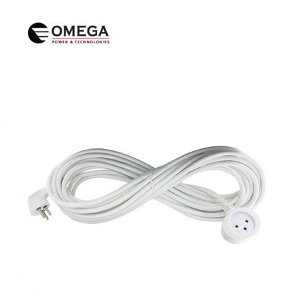 כבל חשמל מאריך Omega באורך 4 מטר הוא פתרון איכותי ובטיחותי להארכת טווח ההזנה של מכשירי חשמל בסביבה ביתית או משרדית, המותאם לעומסי עבודה סטנדרטיים.