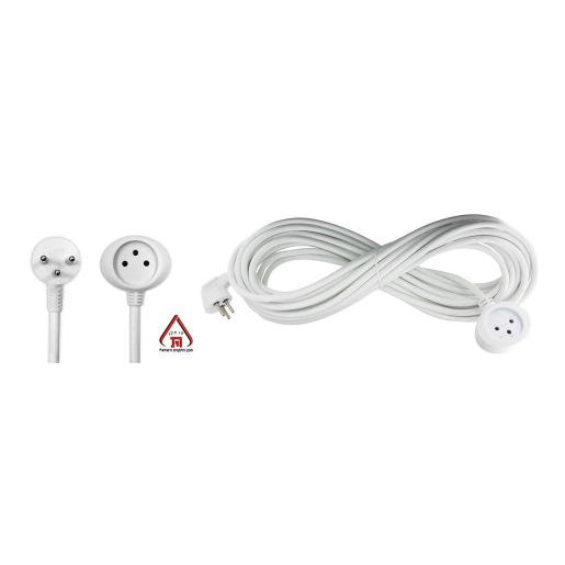 כבל חשמל מאריך Omega באורך 10 מטר הוא פתרון איכותי ובטיחותי להארכת טווח ההזנה של מכשירי חשמל בסביבה ביתית או משרדית, המותאם לעומסי עבודה סטנדרטיים.