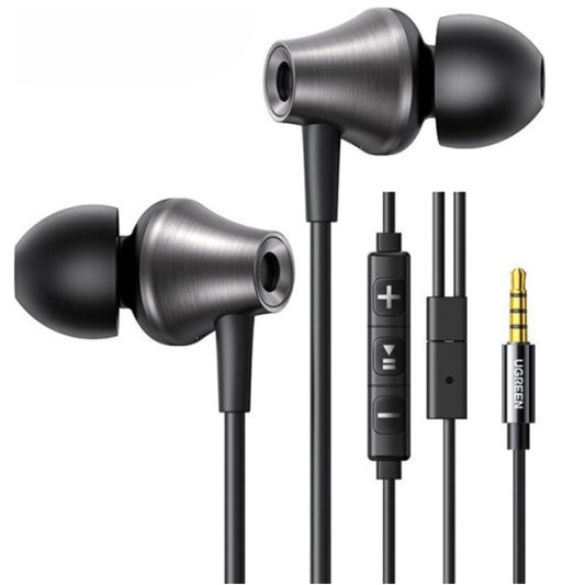 אוזניות סיליקון חוטיות In Ear 3.5 mm עם מיקרופון Ugreen