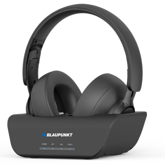 אוזניות אלחוטיות לטלויזיה BT 2.4GHz עם בסיס טעינה Blaupunkt