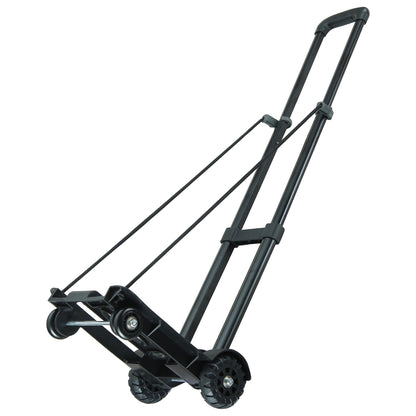 עגלת משא ידנית מתקפלת 4 גלגלים Glamp שחור