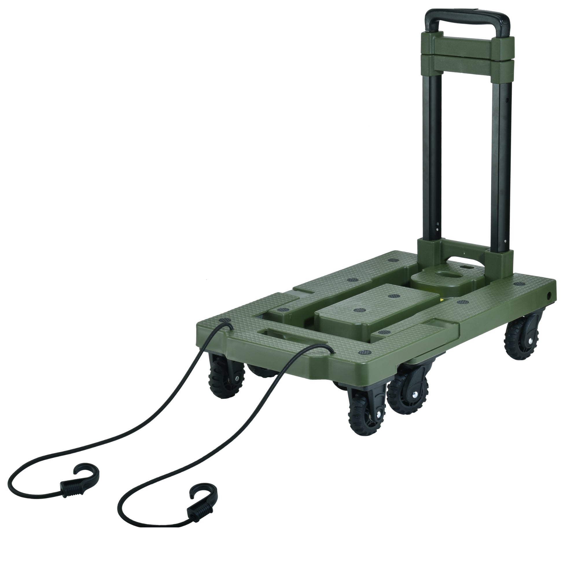 עגלת משא ידנית מתקפלת 7 גלגלים Glamp ירוק