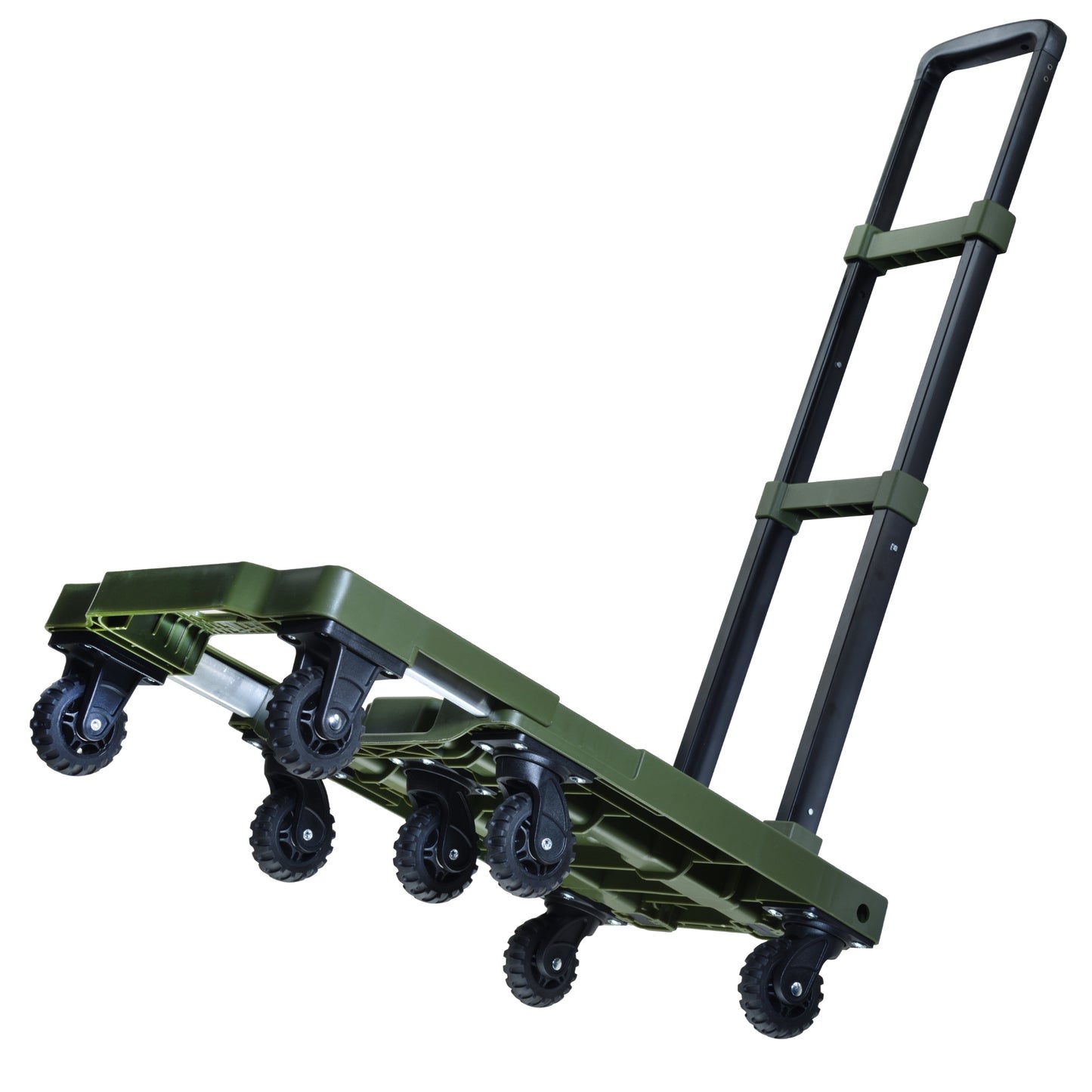 עגלת משא ידנית מתקפלת 7 גלגלים Glamp ירוק