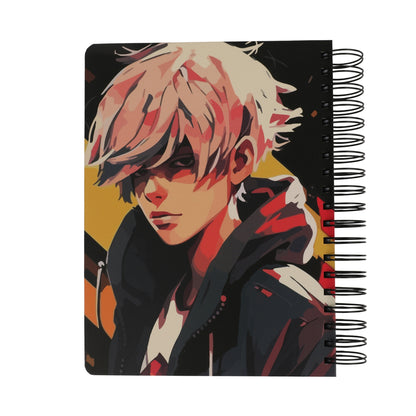 מחברת שורה כריכה PP ספירלה B5 Anima Boy