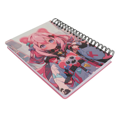מחברת שורה כריכה PP ספירלה B5 Anima Girl