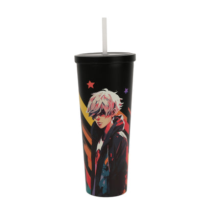 כוס עם קש שומרת חום/קור 600 מ"ל Anima Boy