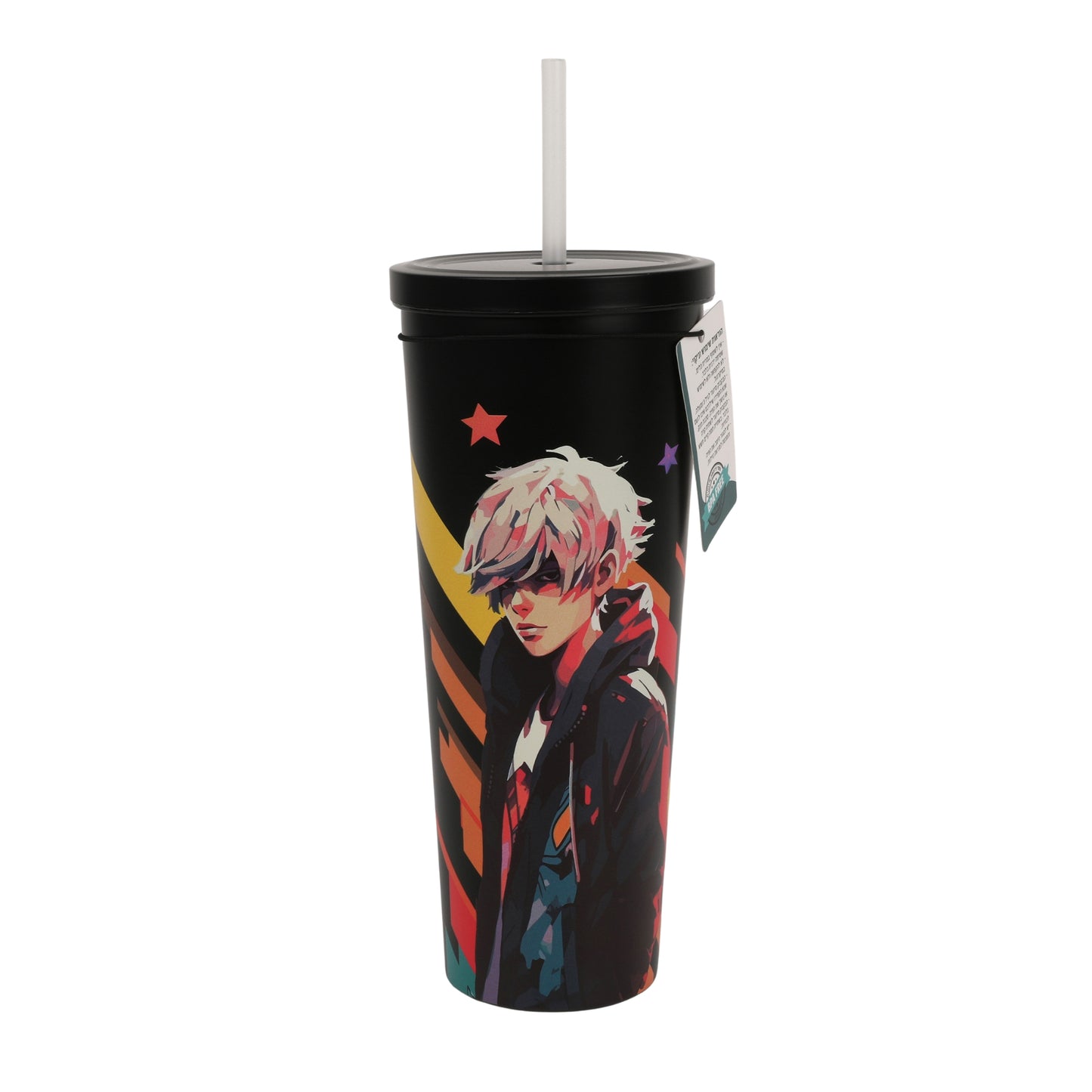 כוס עם קש שומרת חום/קור 600 מ"ל Anima Boy