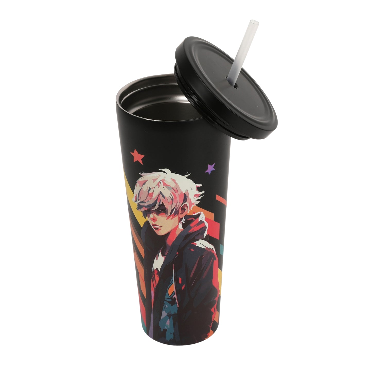 כוס עם קש שומרת חום/קור 600 מ"ל Anima Boy