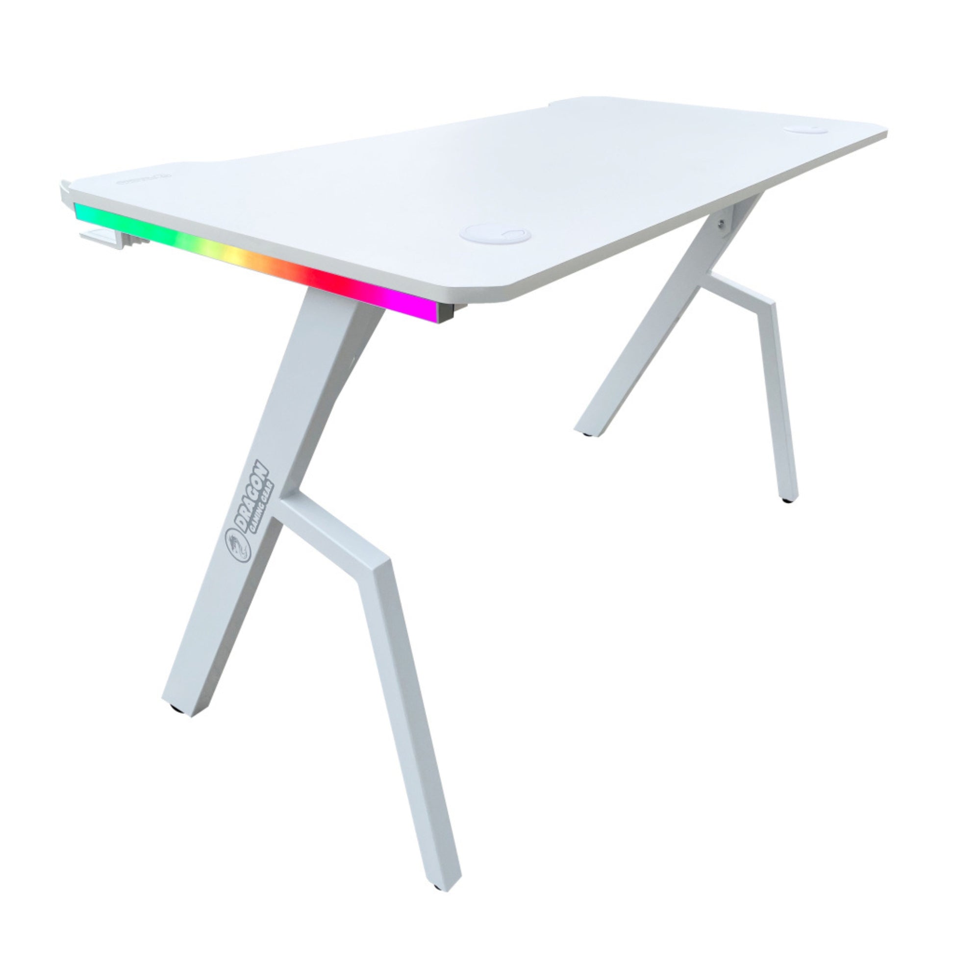 שולחן גיימינג תאורת Rgb אורך 120 ס"מ דגם Tr - Dragon