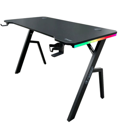 שולחן גיימינג תאורת Rgb אורך 120 ס"מ דגם Tr - Dragon