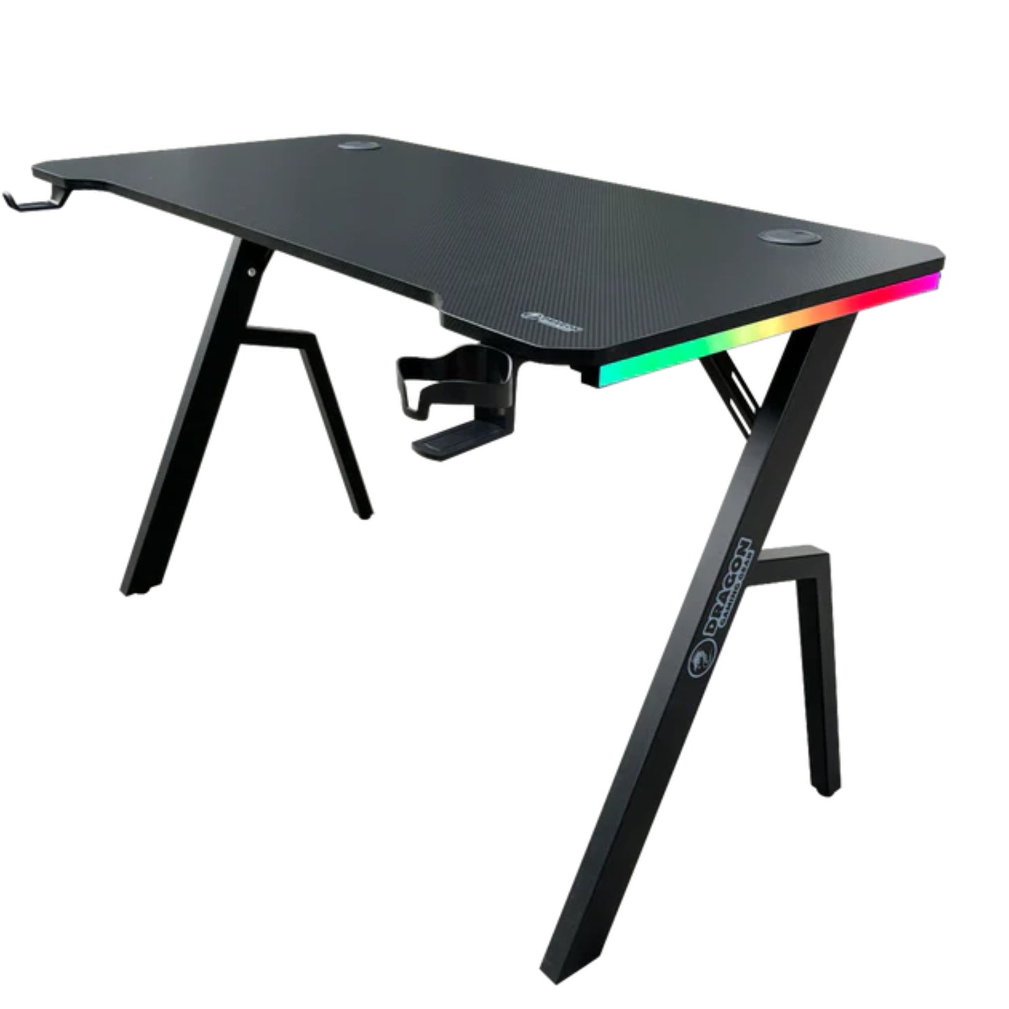 שולחן גיימינג תאורת Rgb אורך 120 ס"מ דגם Tr - Dragon