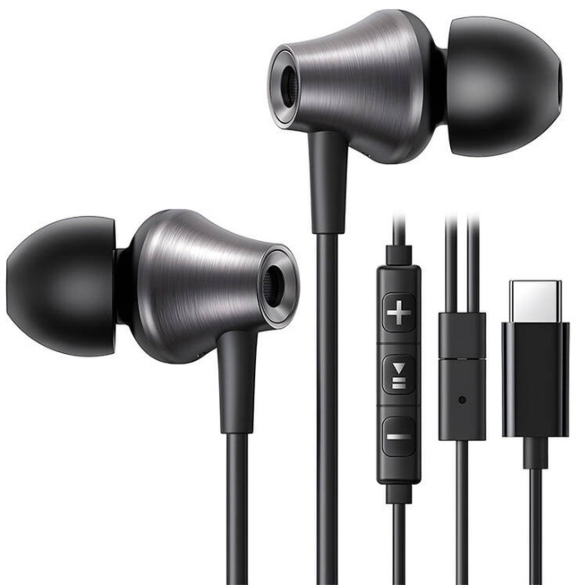 אוזניות סיליקון חוטיות עם מיקרופון Ugreen EP105 Type-C