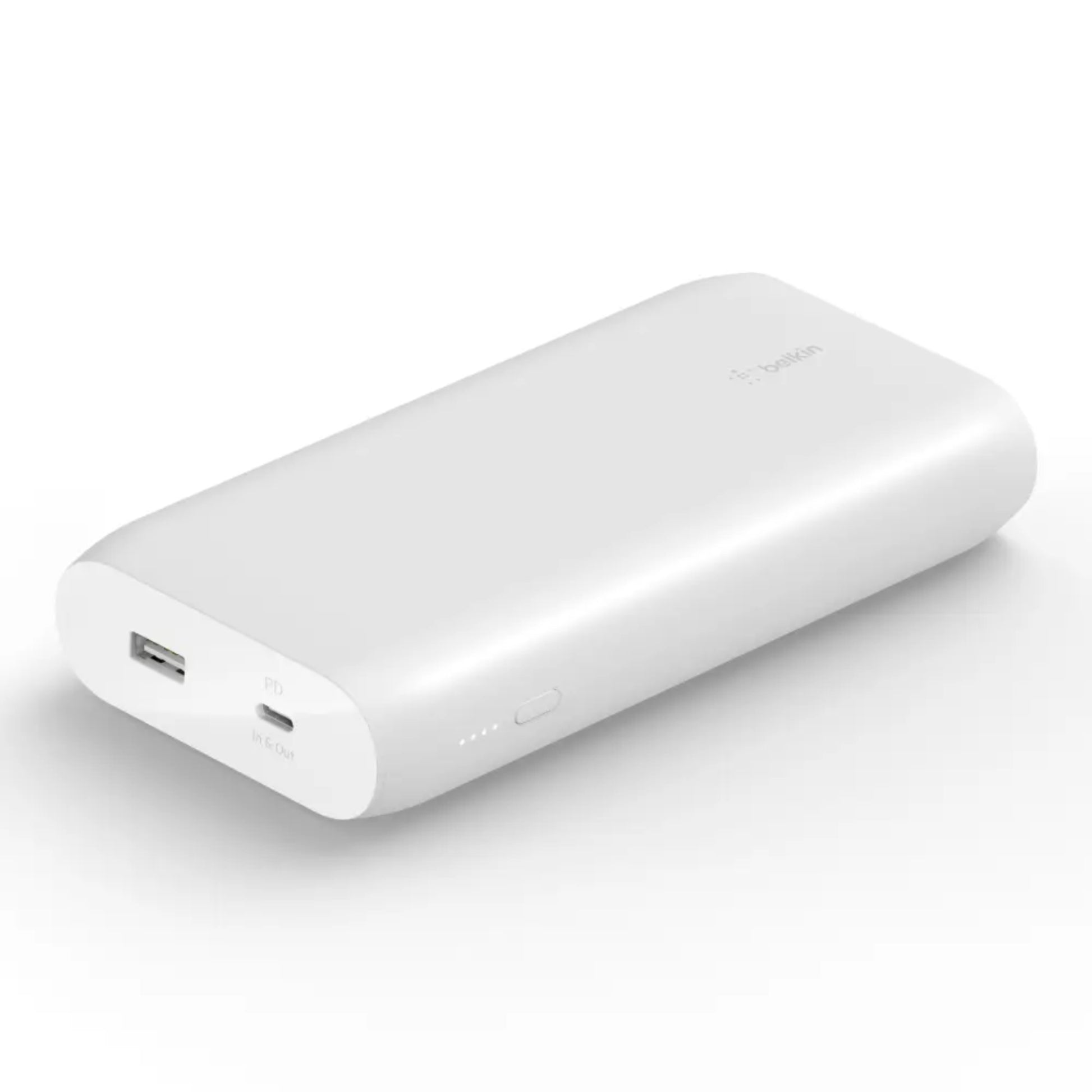 סוללת גיבוי Usb-c Pd + Usb-a 30w 20,000mah לבן Belkin