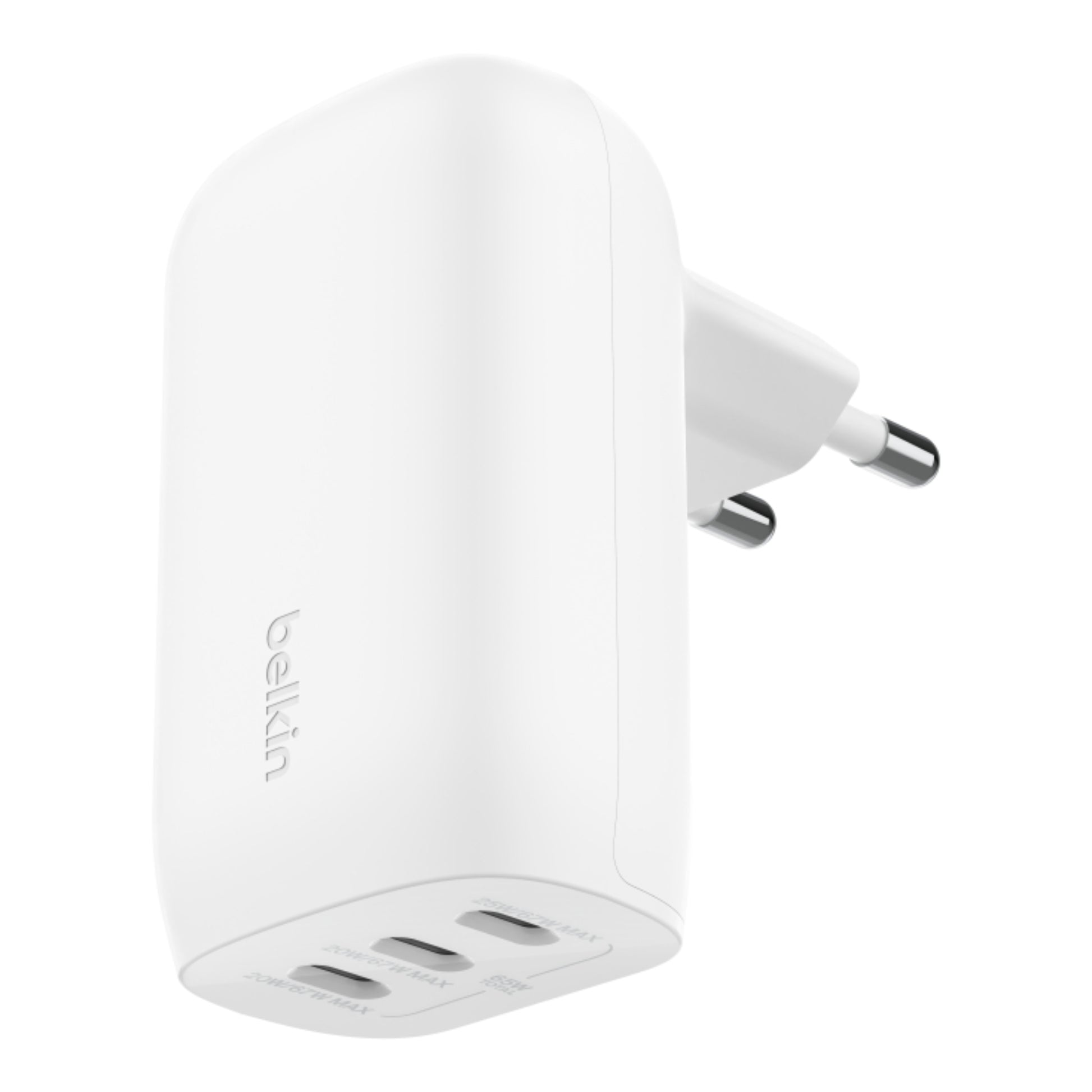 מטען קיר 67w Trio Usb-c Pd With Pps לבן