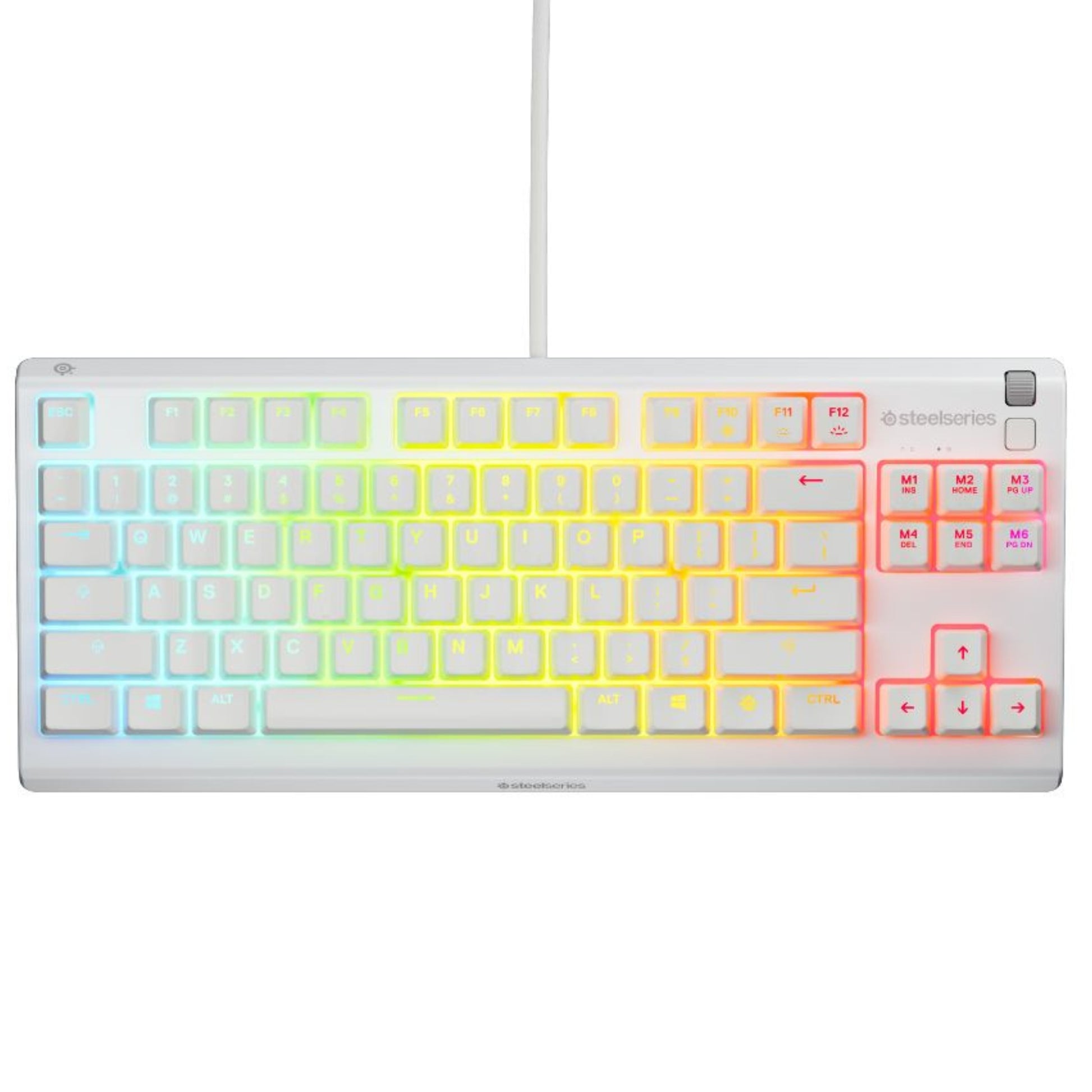 מקלדת גיימינג SteelSeries Apex 3 TKL US LED לבן
