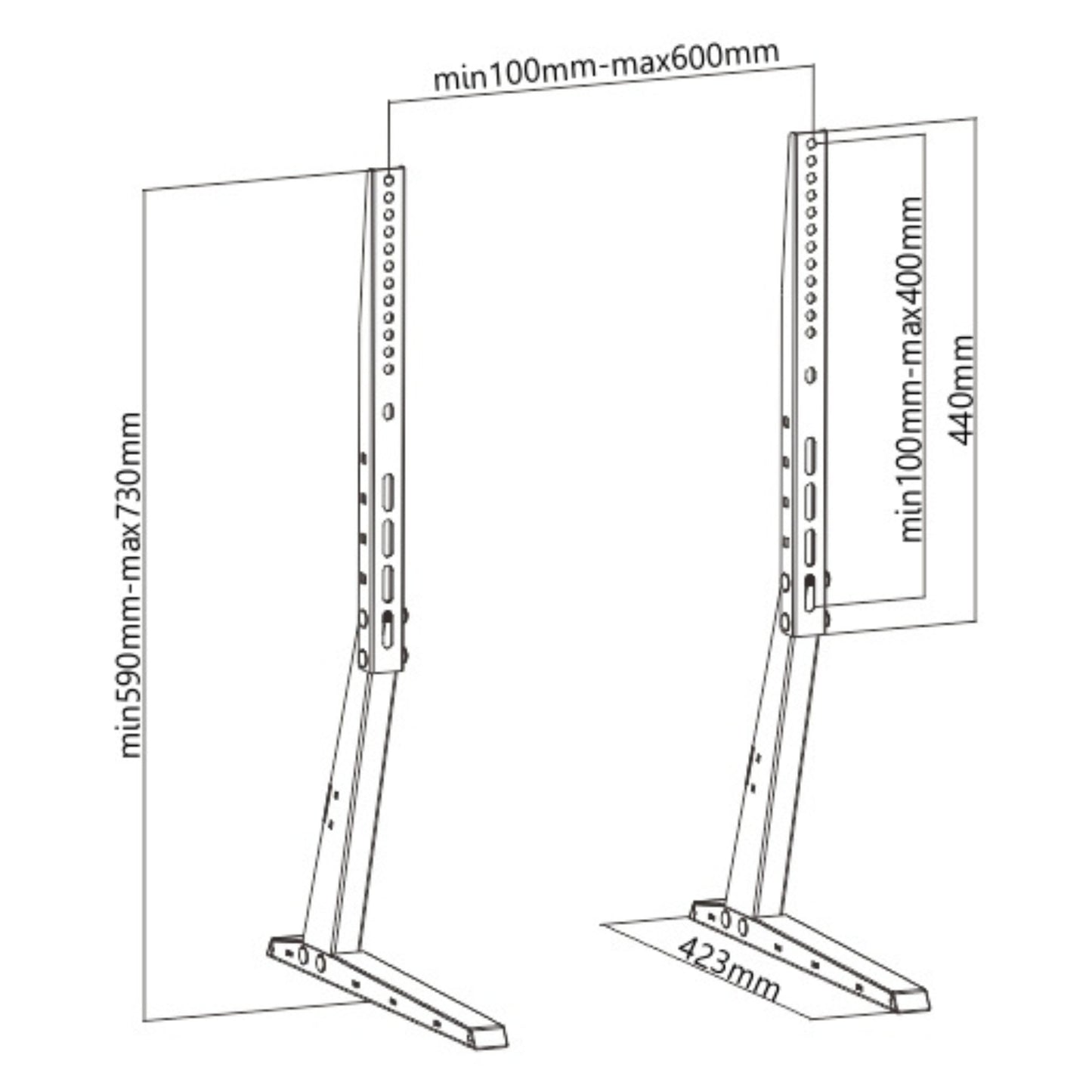 מעמד שולחני למסך 70"-37" Lumi