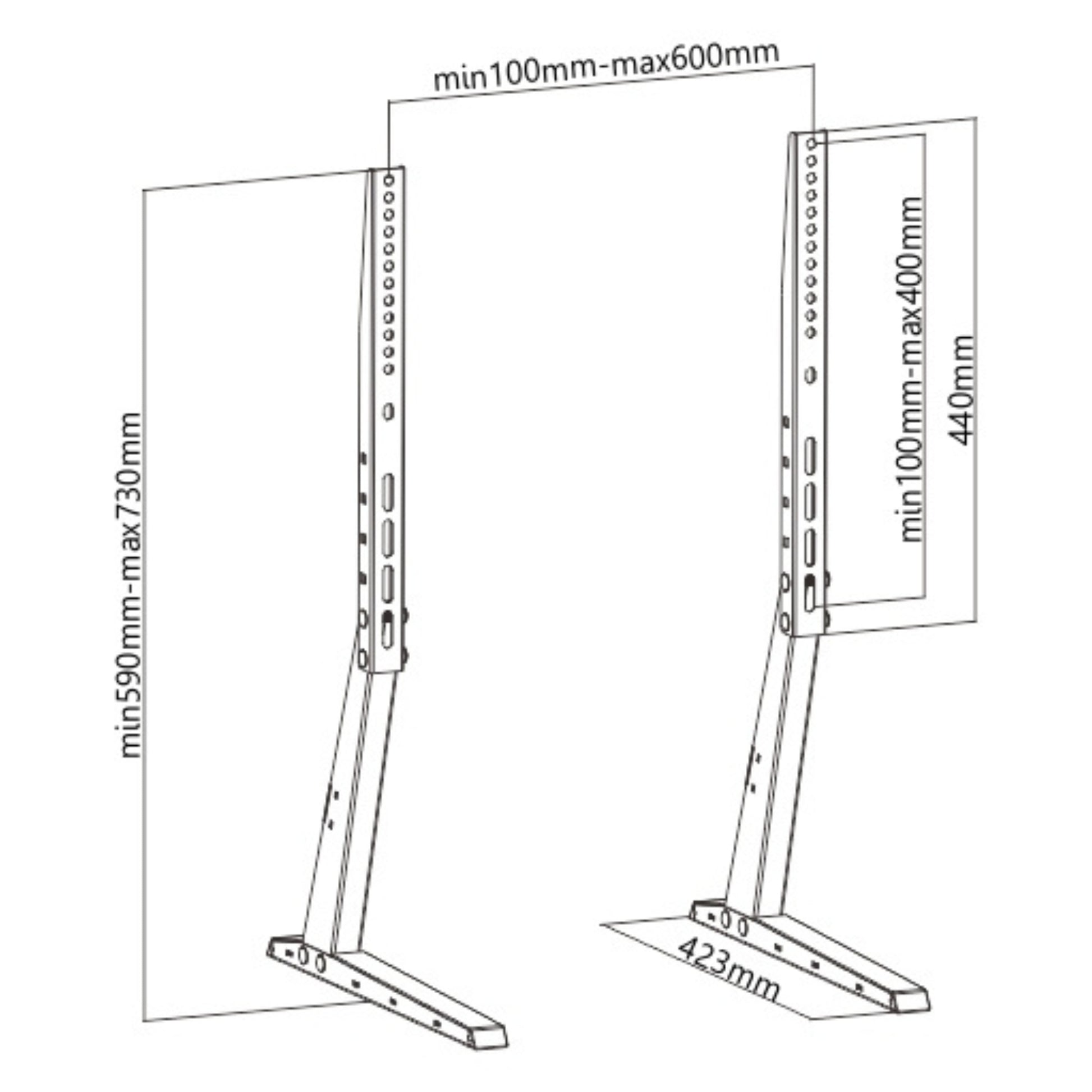 מעמד שולחני למסך 70"-37" Lumi