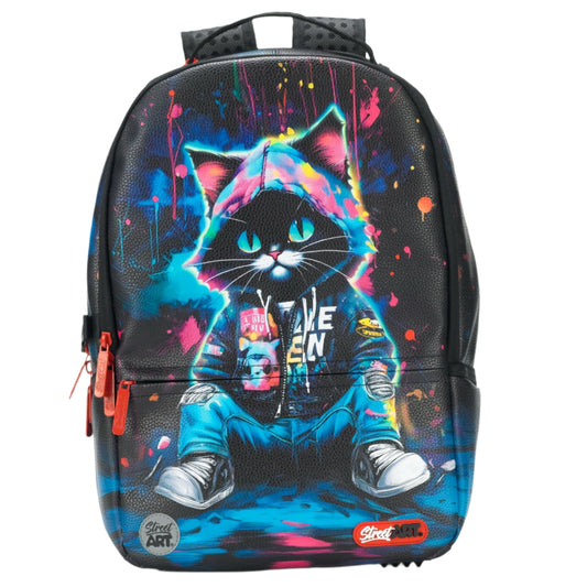 תיק גב Street Art Cat Urban Pu