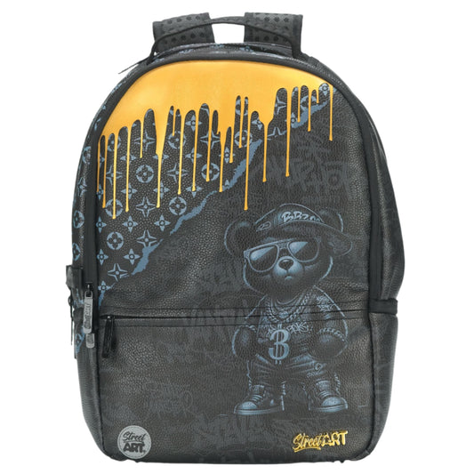 תיק גב Street Art Gold Bear Pu