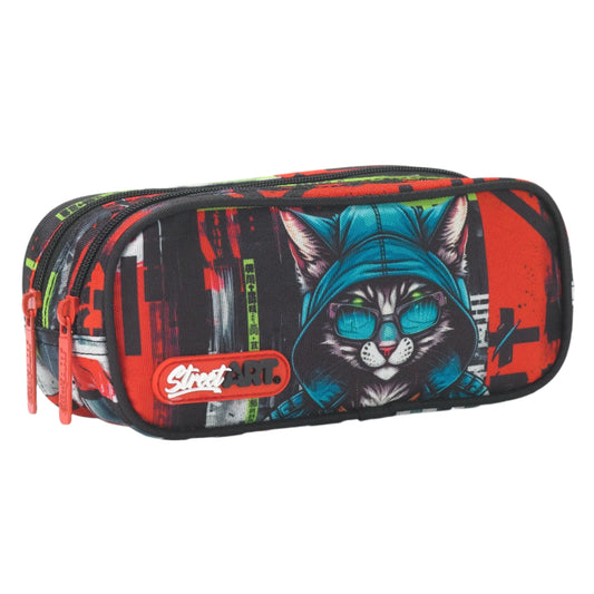 קלמר 2 תאים Street art Street Cat