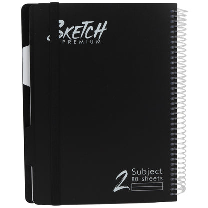 מחברת ספירלה B5 שורה 2 נושאים 80 דף Sketch מעורב צבעים