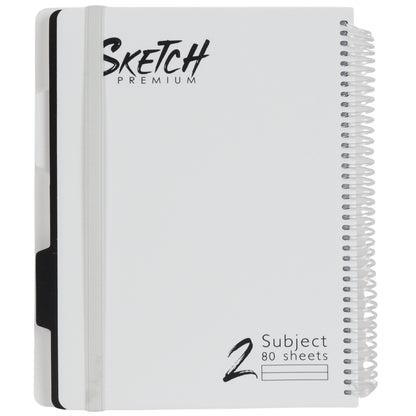 מחברת ספירלה B5 שורה 2 נושאים 80 דף Sketch מעורב צבעים