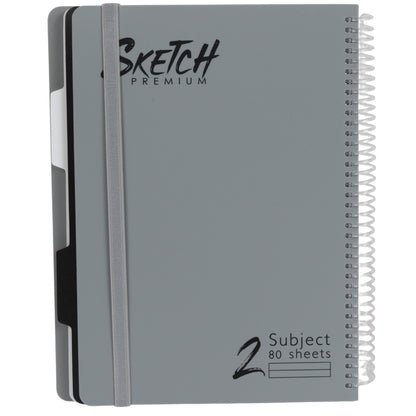 מחברת ספירלה B5 שורה 2 נושאים 80 דף Sketch מעורב צבעים