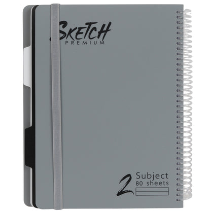 מחברת ספירלה B5 שורה 2 נושאים 80 דף Sketch מעורב צבעים