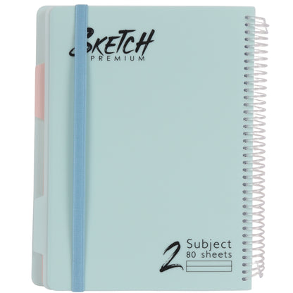 מחברת ספירלה B5 שורה 2 נושאים 80 דף Sketch מעורב צבעי פסטל