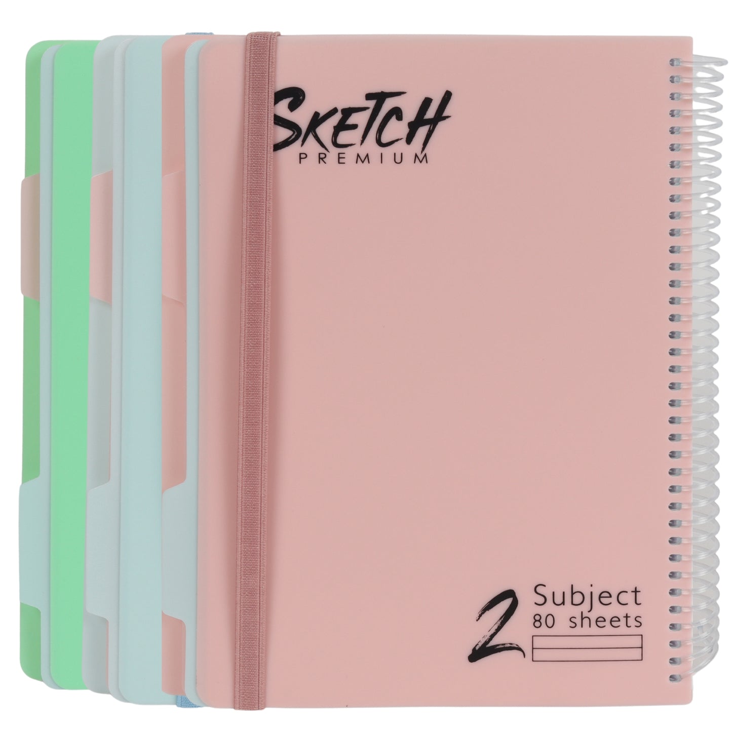 מחברת ספירלה B5 שורה 2 נושאים 80 דף Sketch מעורב צבעי פסטל