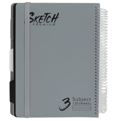 מחברת ספירלה B5 שורה 3 נושאים 120 דף Sketch מעורב צבעים