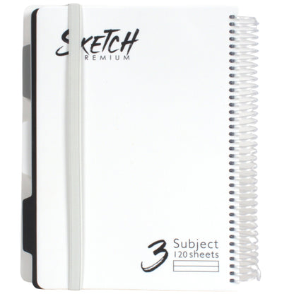 מחברת ספירלה B5 שורה 3 נושאים 120 דף Sketch מעורב צבעים