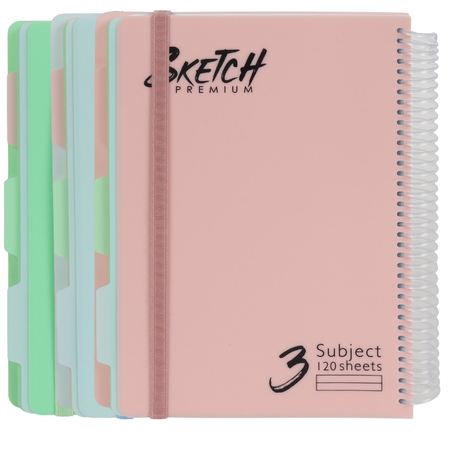 מחברת ספירלה B5 שורה 3 נושאים 120 דף Sketch מעורב צבעי פסטל