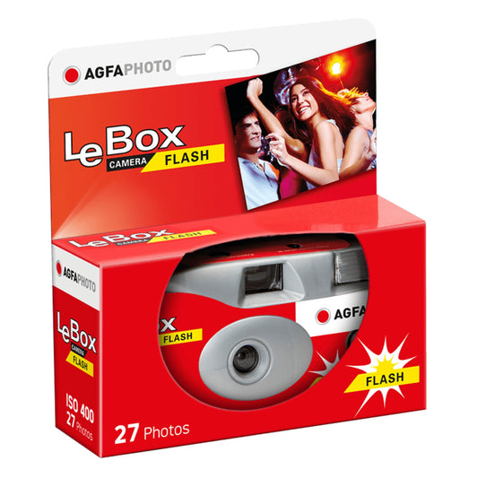 מצלמה חד פעמית 27 תמונות Agfa Lebox Camera Flash N21f
