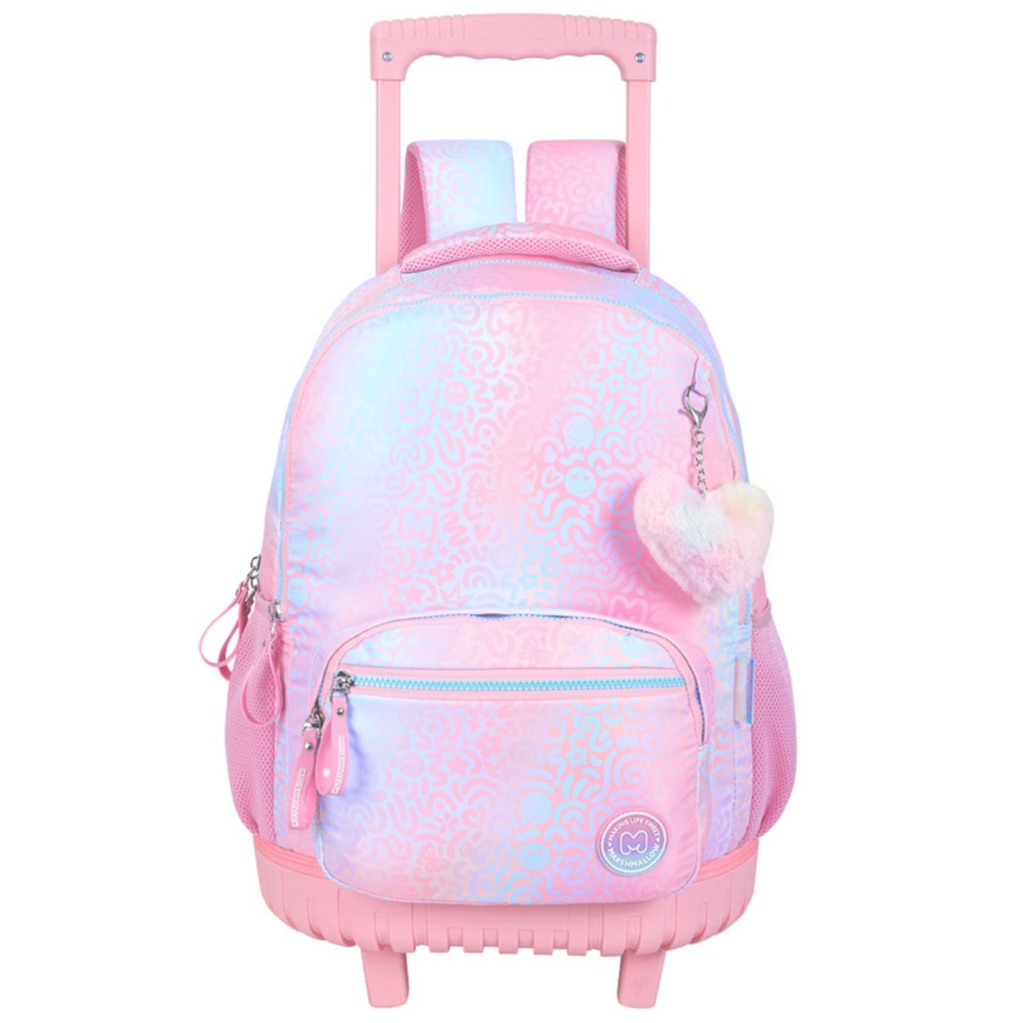 תיק טרולי Marshmallow לב חמוד