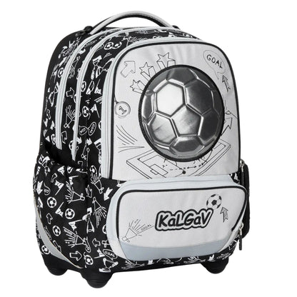 תיק גב אורטופדי  X-Fix Soccer Ball שחור כסוף