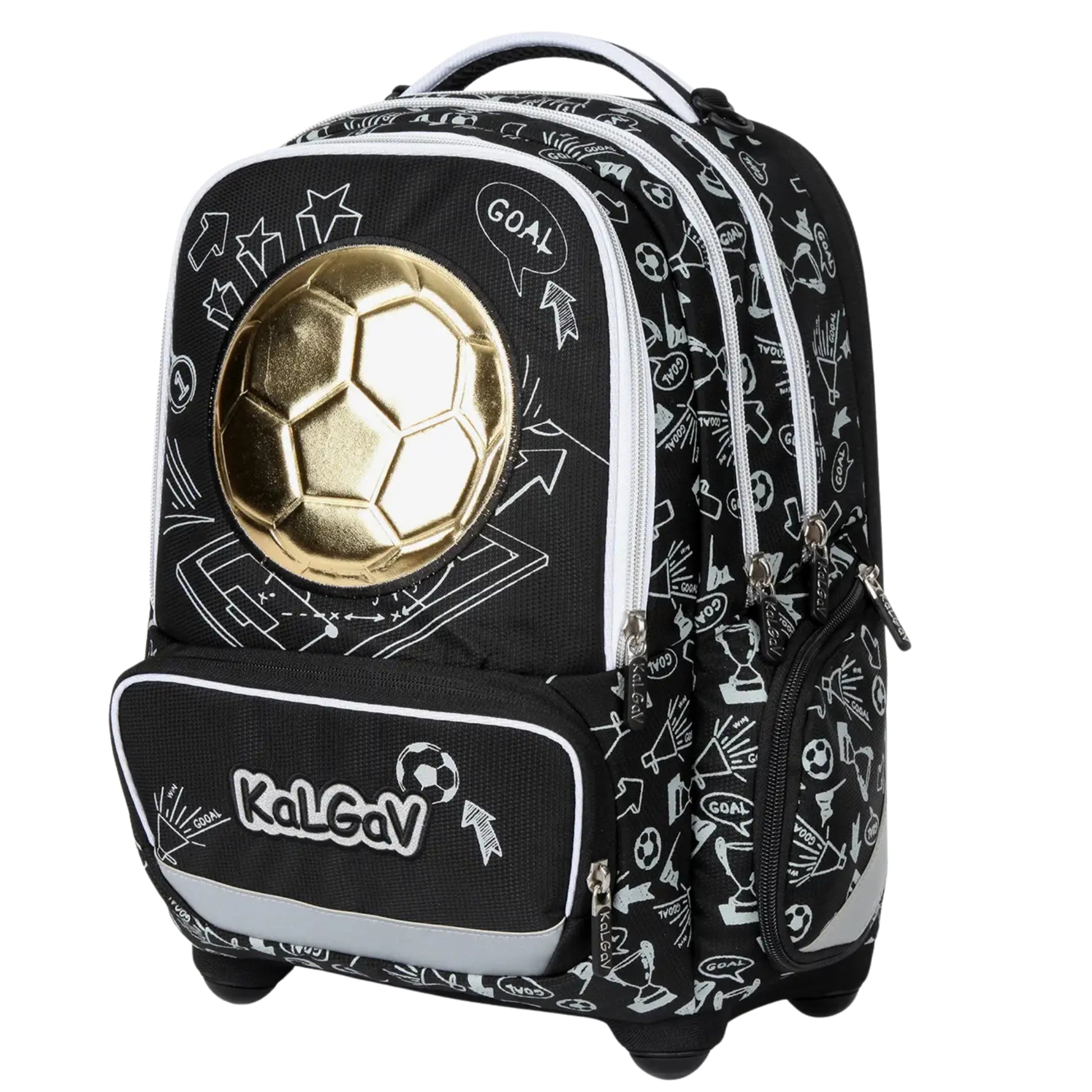 תיק גב אורטופדי X-Fix Soccer Ball שחור לבן