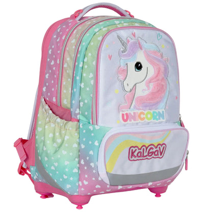 תיק גב אורטופדי X-Fix Unicorn ורוד