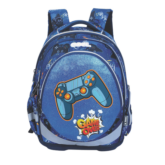 תיק גב אורטופדי וקלמר Cool Game Over כחול