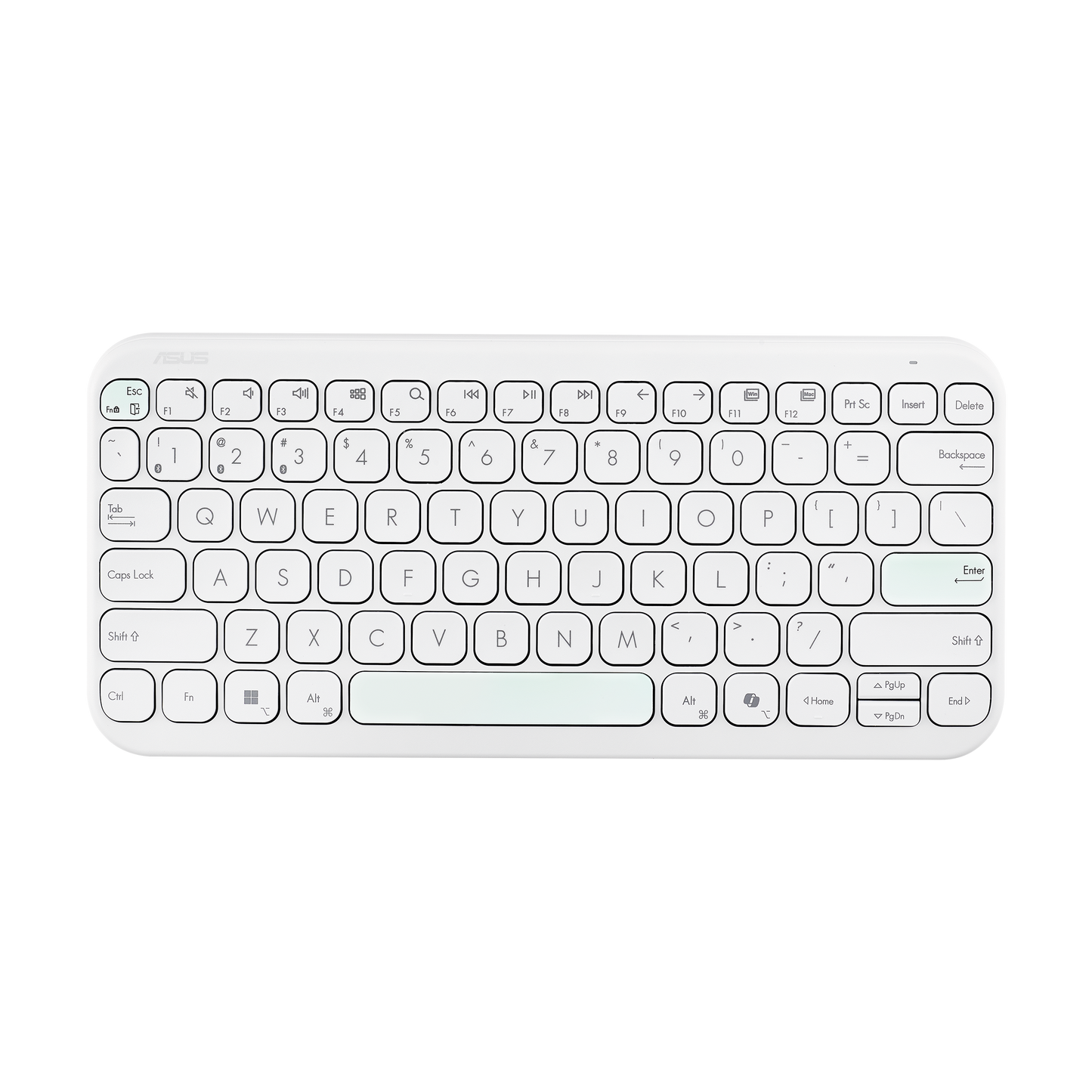 ASUS Marshmallow Keyboard KW100 – מקלדת אלחוטית דקה, צבעונית ושקטה