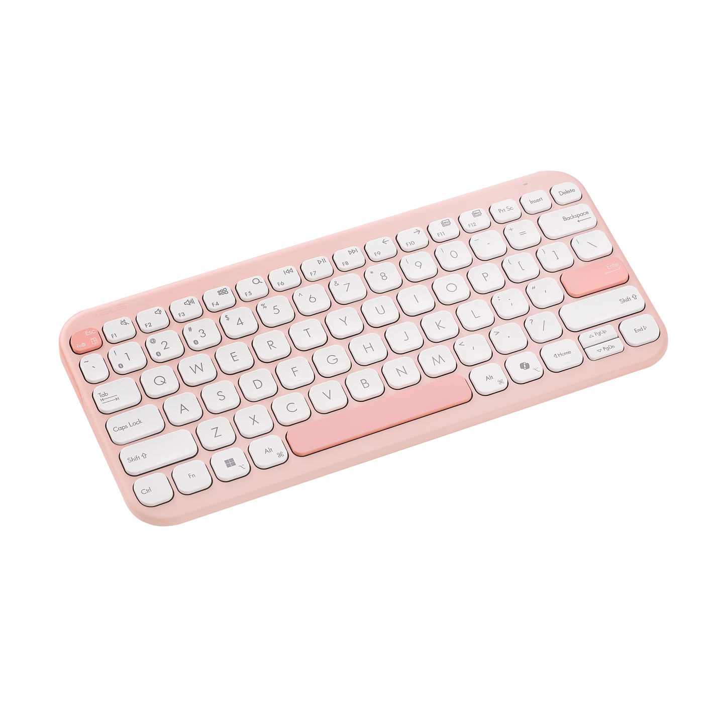 ASUS Marshmallow Keyboard KW100 – מקלדת אלחוטית דקה, צבעונית ושקטה