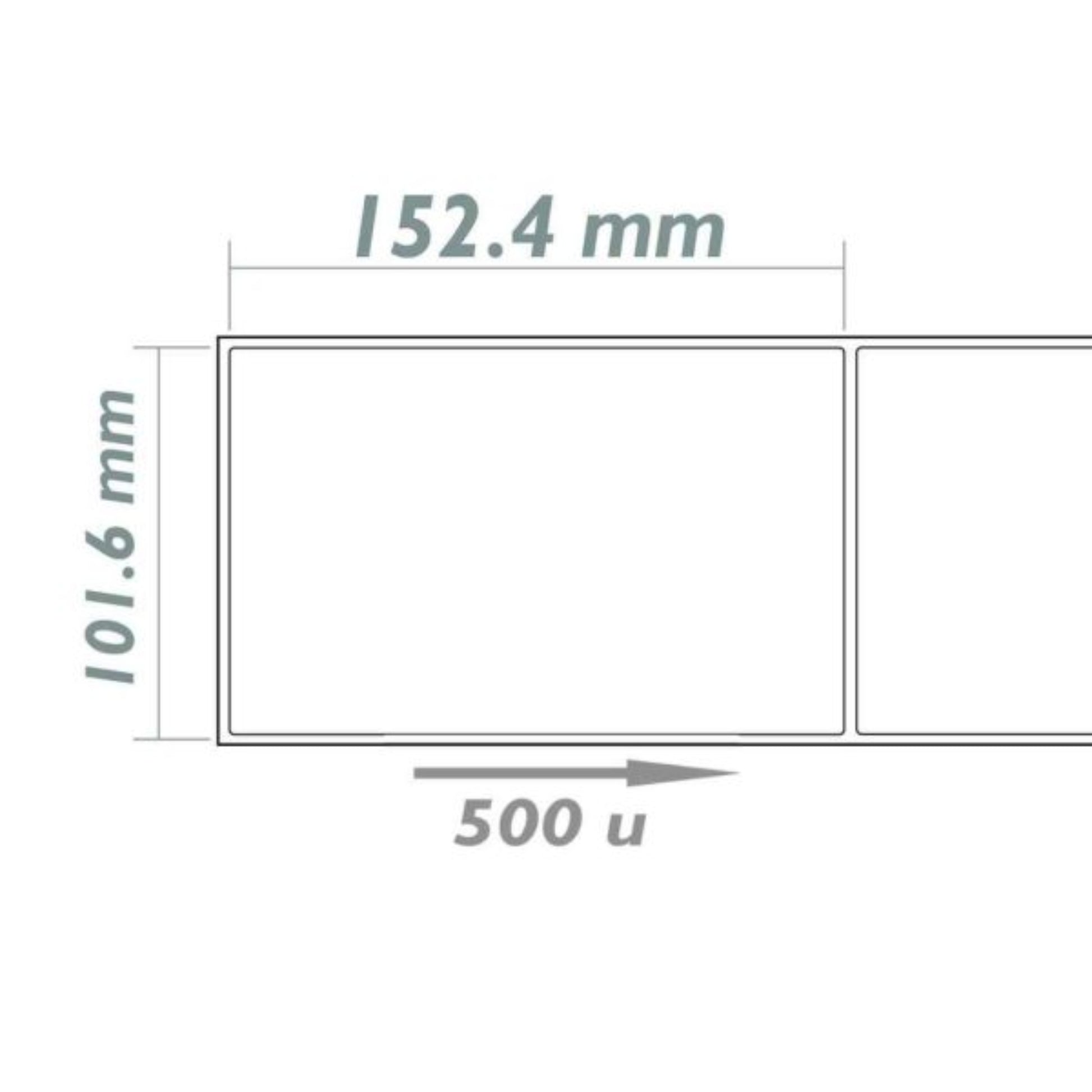 גליל מדבקות לבנות 500 יח' 152* 101.5 מ"מ דגם Aimo ZA46500