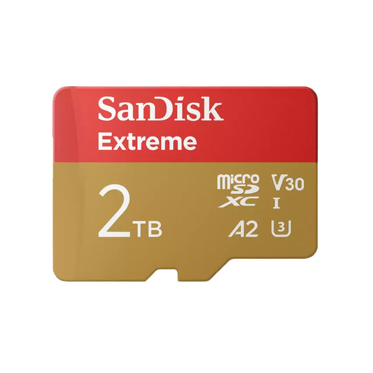 כרטיס זיכרון SanDisk Extreme micro SDXC בנפח 2TB מהיר במיוחד
